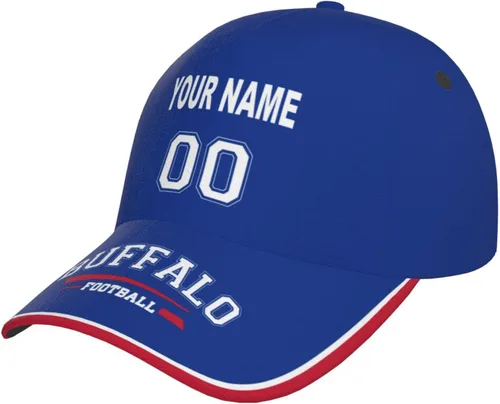 Vista 25 de Cap Custom Football Hats with Any Name and Number Personalized Gifts for Men Women Football Sports Fans