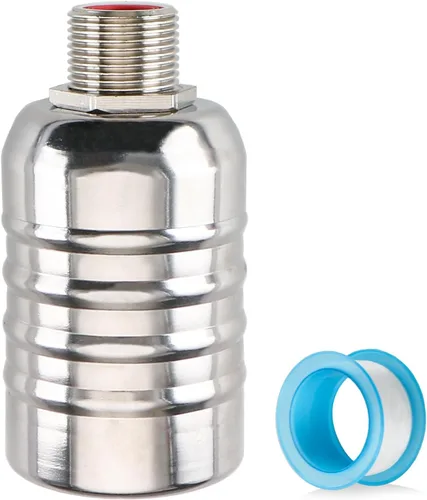 Vista 16 de Baomain Válvula automática de control de nivel de agua, rosca macho de 1/1 pulgada, válvula de flotador de cierre automático, acero inoxidable 304