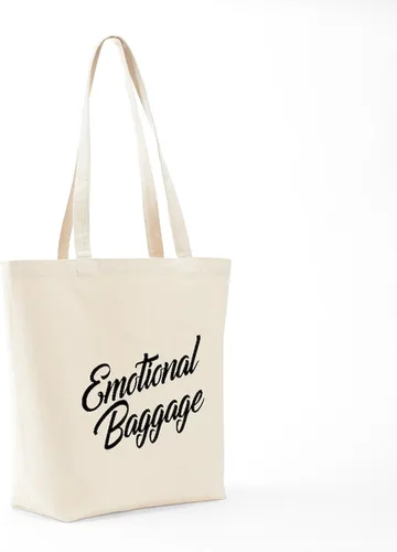 Vista 7 de CafePress Bolso de compras beige natural reutilizable de la lona del bolso de asas del equipaje emocional