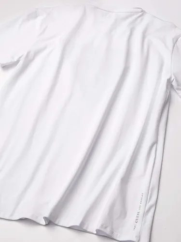 Vista 4 de GUESS Camiseta de manga corta con cuello redondo para hombre