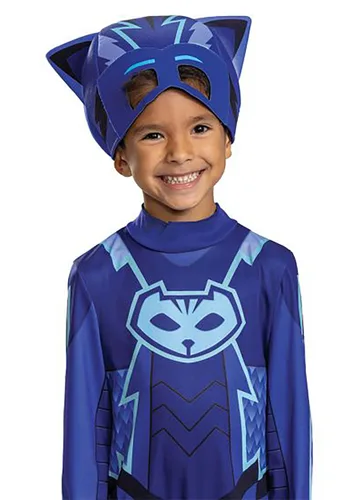 Vista 2 de Disfraz de Megatraje Catboy para Niños Pequeños PJ Masks Multicolor