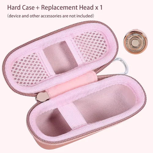 Vista 3 de co2CREA Estuche rígido y cabezal de repuesto compatible con Finishing Touch Flawless Facial Removedor de vello facial eléctrico para mujeres