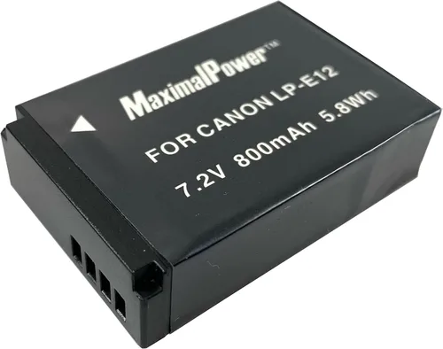 Vista 2 de MaximalPower DB CAN LP-E12 x2 Paquete de 2 baterías (negro)