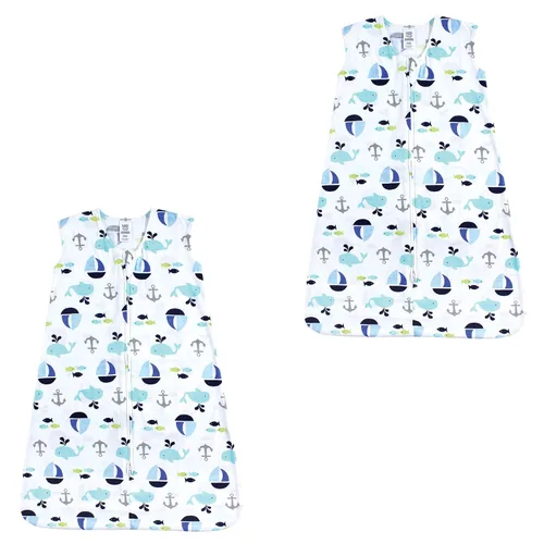 Vista 42 de Luvable Friends - Saco de dormir para bebé sin mangas, diseño unisex, Saco de dormir de algodón sin mangas, saco de dormir, manta, 0-6 meses
