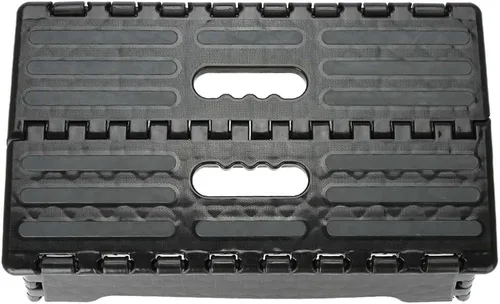 Vista 4 de Taburete plegable de 15 pulgadas, capacidad de 330 libras, antideslizante, taburete plegable de un solo paso para adultos y niños, almacenamiento