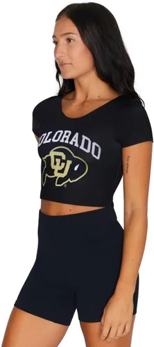 Vista 80 de Lojobands Camiseta corta ajustada para mujer, hecha en Estados Unidos, talla única