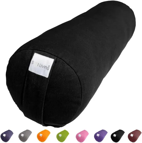 Vista 139 de Sol Living Almohada de yoga rectangular para meditación, accesorios de meditación de algodón, almohada de meditación restaurativa de yoga, almohada