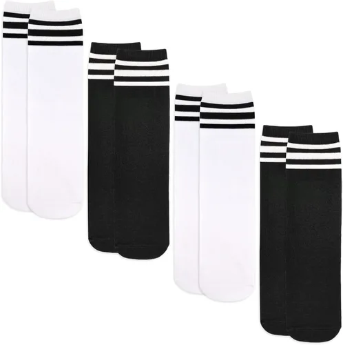 Vista 6 de 4 pares de calcetines de fútbol para niños, calcetines de fútbol para niñas, calcetines de fútbol para niños pequeños, calcetines de tubo para niños