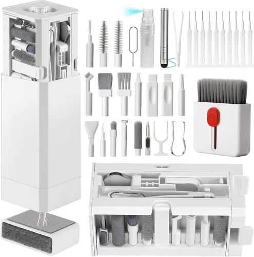 Vista 13 de Kit de limpieza de teléfono celular, kit de limpieza para iPhone para puerto de carga, kit de limpieza de teclado para Airpods/Android/USB