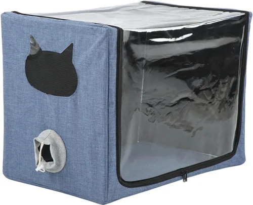 Vista 5 de Caja de nebulización para cachorros, inhalación de oxígeno para mascotas pequeñas, caja de atomización para gatos y perros, máquina de inhalación