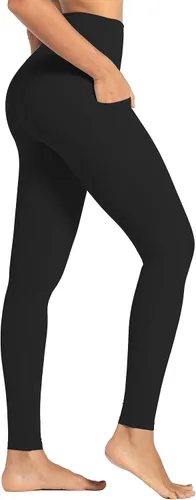 Vista 43 de Sunzel - Leggings de entrenamiento para mujer con cintura alta y control de abdomen Negro