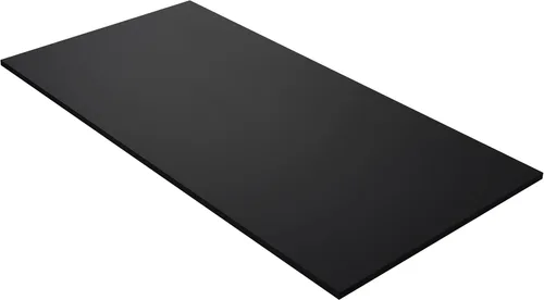 Vista 10 de 36x20 pulgadas Mesa Negra Universal, Escritorio Sólido de Una Pieza, Encimera Reversible de Melamina, Dobles Escritorios, L-Escritorio DIY