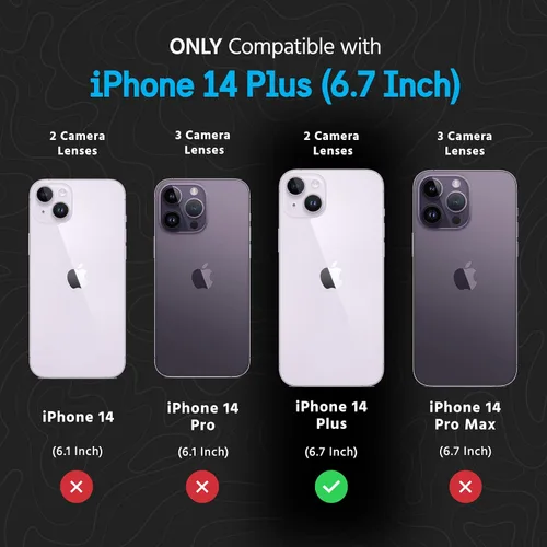 Vista 7 de Pelican Protector Series - Funda compatible con carga magnética resistente para iPhone 14 Plus (2022) diseñada para caber perfectamente