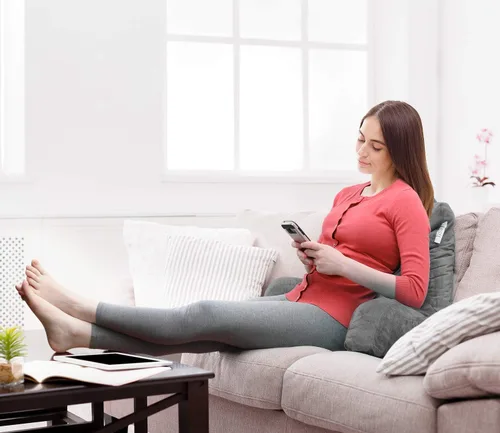 Vista 6 de Nestl - Almohada de lectura estándar de espuma viscoelástica triturada, almohada de respaldo para leer y reposar en cama, almohada para la espalda
