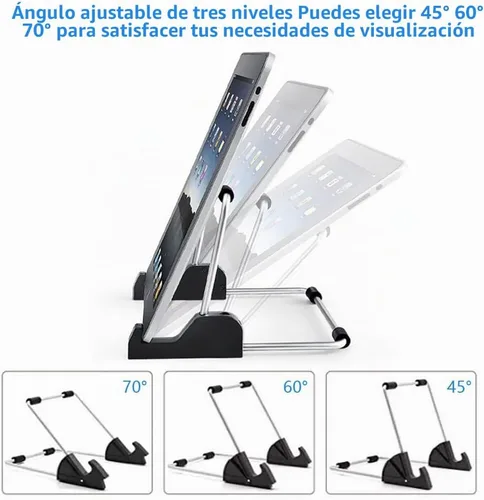 Vista 2 de Kinizuxi Soporte ajustable para tableta, soporte de escritorio de aluminio