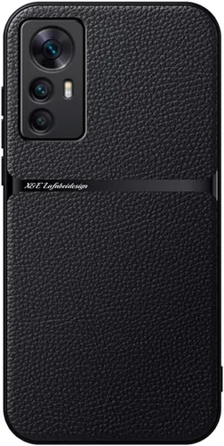 Vista 9 de Kepuch Silklike Case para Xiaomi 12 - Cubierta de parachoques Placa de metal incorporada para Xiaomi 12 - Negro