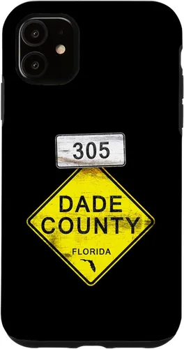 Vista 5 de Funda para iPhone 14 305 DADE COUNTY FLORIDA Street Sign