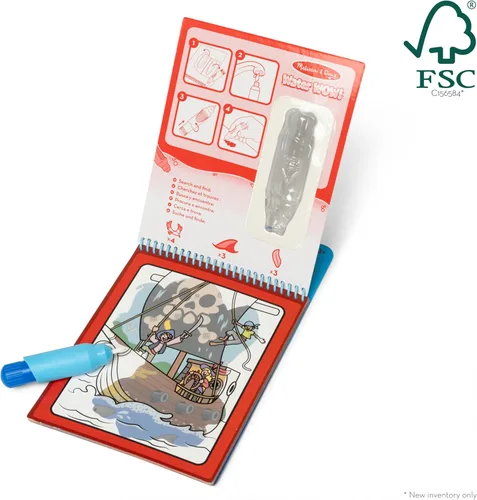 Vista 6 de ¡Melissa & Doug On the Go Wow! Almohadilla de actividad reutilizable para revelar agua, aventura