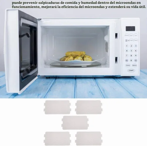 Vista 5 de 5 piezas de cubierta de guía de ondas, horno de microondas universal, placa de mica, piezas de reparación para el hogar, cocina, oficina