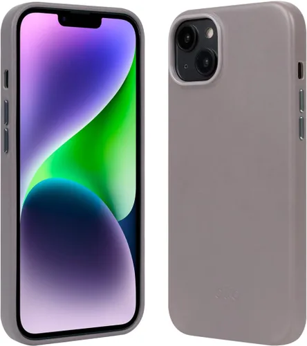 Vista 11 de alto Funda de cuero compatible con iPhone 15 Plus y 14 Plus, serie original, funda protectora de cuero italiano (6.7 pulgadas, marrón)