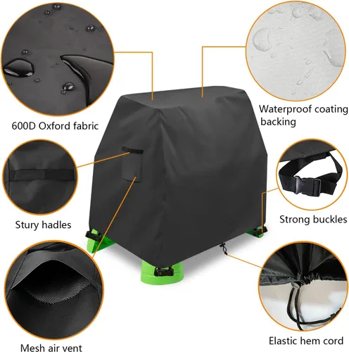 Vista 10 de Cubierta para mesa de agua para niños, resistente al aire libre, 600D, impermeable, anti-UV, a prueba de polvo, para niños, compatible con Step2