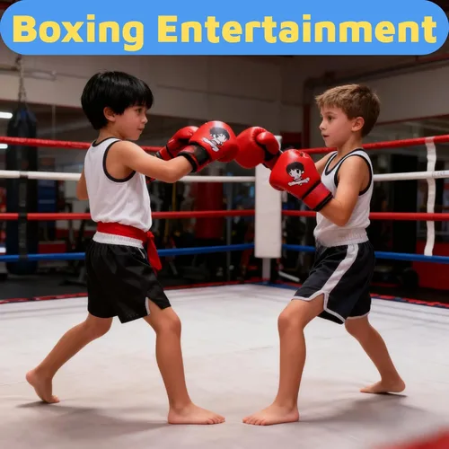 Vista 6 de Guantes de Boxeo para Niños Guantes de Boxeo para Niños Rojo Azul