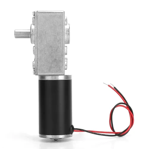 Vista 8 de Oumefar Motor helicoidal de 12 V, motor de engranaje reversible de 0.315 in con eje en forma de D, motor eléctrico reductor de turbina alta