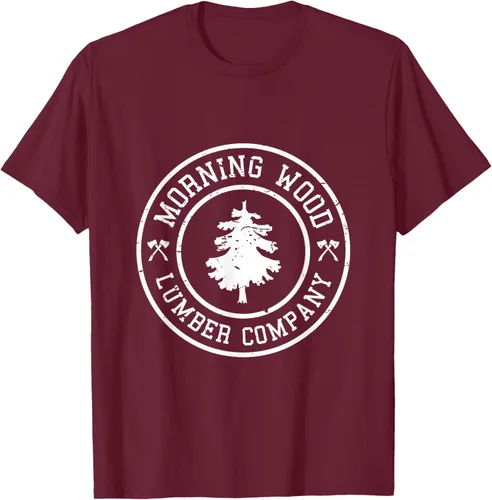Vista 11 de Camiseta de madera de la mañana cómica Lumber Company Tee T-Shirt Negro