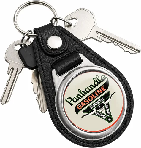 Vista 39 de Brotherhood Round Key Chain for Vintage Motor Oil, Petroleum, and
