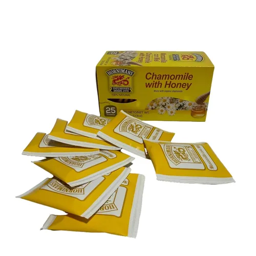 Vista 3 de Hornimans Manzanilla Con Miel (Té de Manzanilla) 50grs. Paquete de 3