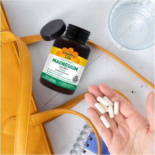 Vista 7 de Target-Mins Magnesio con sílice 300 mg, 60 cápsulas veganas, certificado sin gluten, certificado vegano