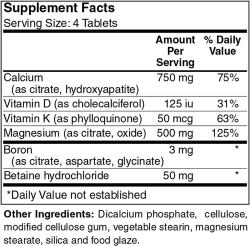 Vista 2 de Holly Hill Health Foods, Citratos de calcio y magnesio, 100 tabletas