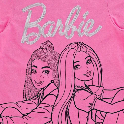 Vista 6 de Barbie Paquete de 3 camisetas para niñas de niños pequeños a grandes