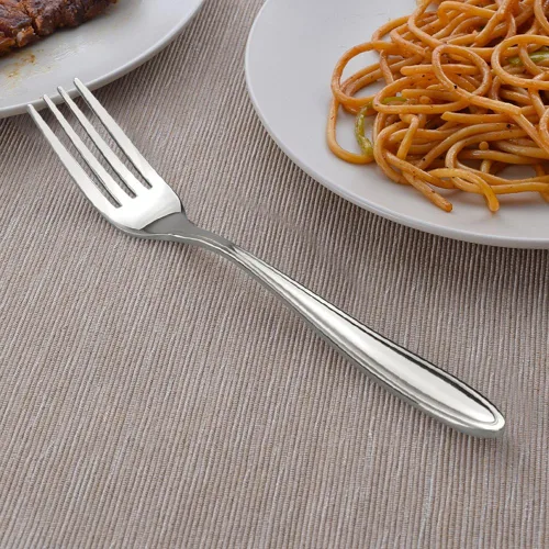 Vista 5 de Jekiyo Tenedores de cena de acero inoxidable, 8 pulgadas, tenedor de mesa de 12 piezas