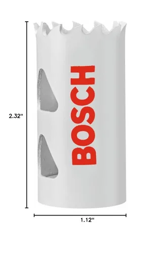 Vista 9 de Bosch HBT100 Sierra perforadora bimetálica M42 de 1 pulgada
