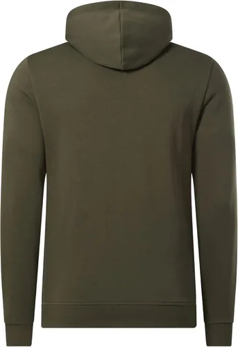 Vista 2 de Reebok Sudadera con capucha para hombre con logotipo apilado