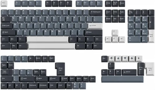 Vista 25 de Fogruaden Juego de teclas PBT, teclas personalizadas de perfil cereza para teclas de teclado mecánico (9009)