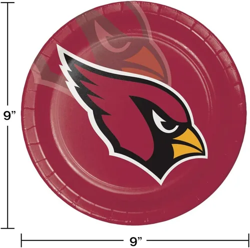 Vista 3 de Trendware Arizona Cardinals - Platos de papel, 24