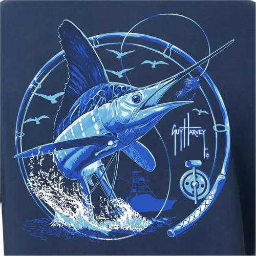 Vista 152 de Guy Harvey Camiseta de manga corta Threadcycled para hombre