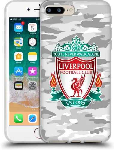 Vista 236 de Head Case Designs Funda de gel con licencia oficial del Liverpool Football Club Away Colourways Crest Camou [protección de grado militar] compatible