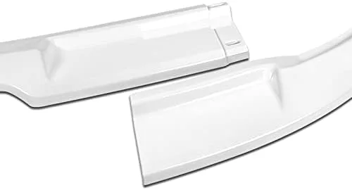 Vista 3 de Kit de 3 bordes para parachoques delantero compatible con Infiniti G35 Coupe 2003-2007, alerón de protección con moldura divisora estilo GT, difusor