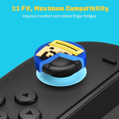 Vista 4 de Switch 2 Thumb Grips Caps Cute, Button Caps for Switch2/Pro Controller, FUNLAB Switch Joysticks Cap Silicone Analog Stick Cover, 4PCS Switch2 Button