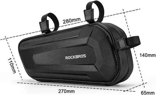 Vista 7 de Bolsa de motocicleta Bolsa impermeable Bolsa de motor de motocicleta de gran capacidad Práctica fácil instalación Triangular Accesorios