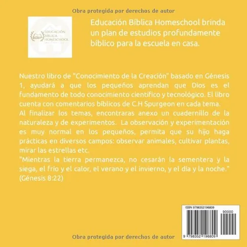 Vista 2 de Conocimiento de la Creación Ciencias - Preescolar (Spanish Edition)