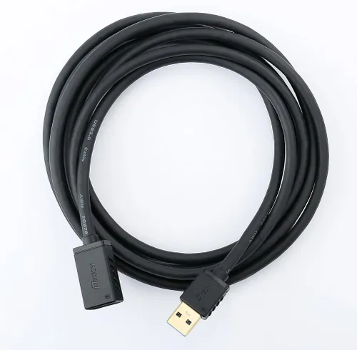 Vista 7 de DTECH Cable de extensión USB 3.0 de 6 pies tipo A, macho a hembra, cable de puerto con conector chapado en oro (negro, 6 pies)