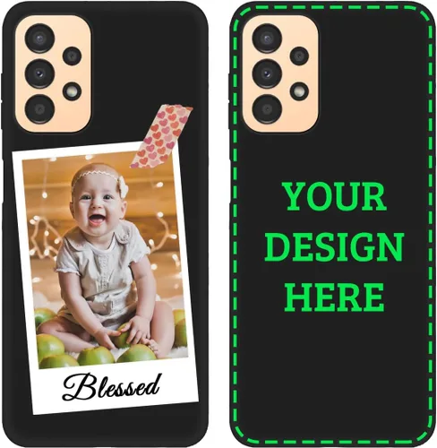 Vista 16 de Funda de teléfono con foto personalizada para Samsung Galaxy A13 4G, imagen/texto personalizados, funda negra delgada y suave, regalo único de nicho