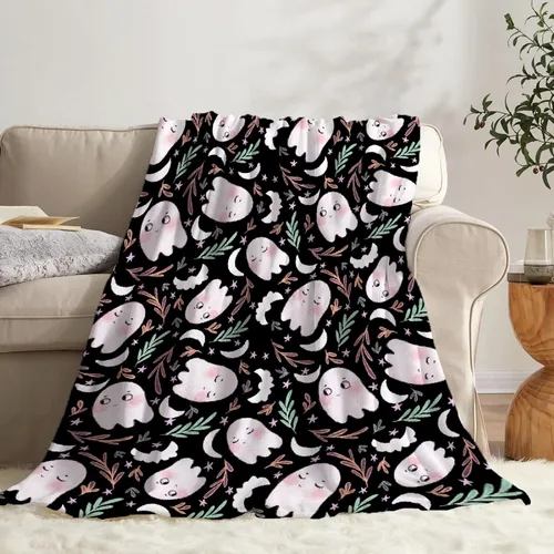 Vista 19 de Cute Ghosts - Manta de bebé personalizada para recién nacido, regalos para Halloween y Navidad, 40 x 30 pulgadas