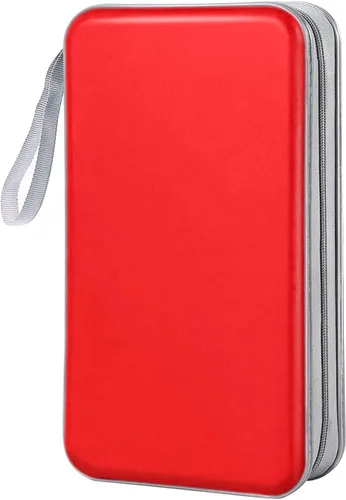 Vista 11 de Funda para CD, capacidad 80, con función atril, para almacenamiento de DVD, VCD y Blu-ray (Blanco)