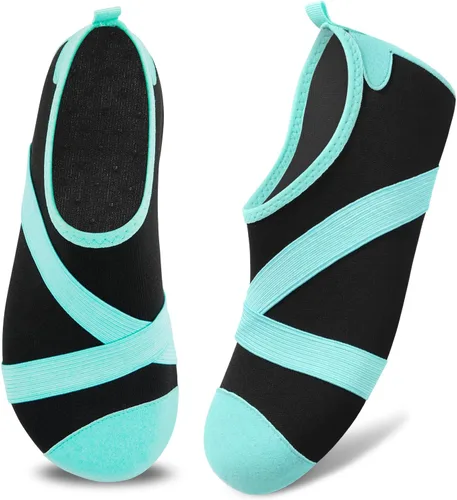 Vista 2 de VIFUUR Zapatos de agua para hombre y mujer, calcetines acuáticos de secado rápido para playa, natación, yoga, deportes al aire libre