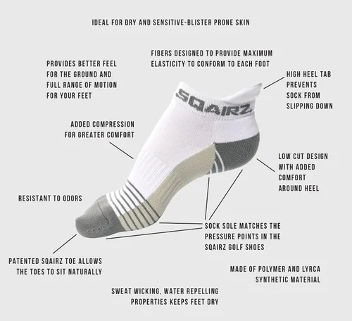 Vista 2 de SQAIRZ Calcetines de golf para hombre, calcetines para correr, calcetines tobilleros para hombre, calcetines deportivos para hombre, calcetines